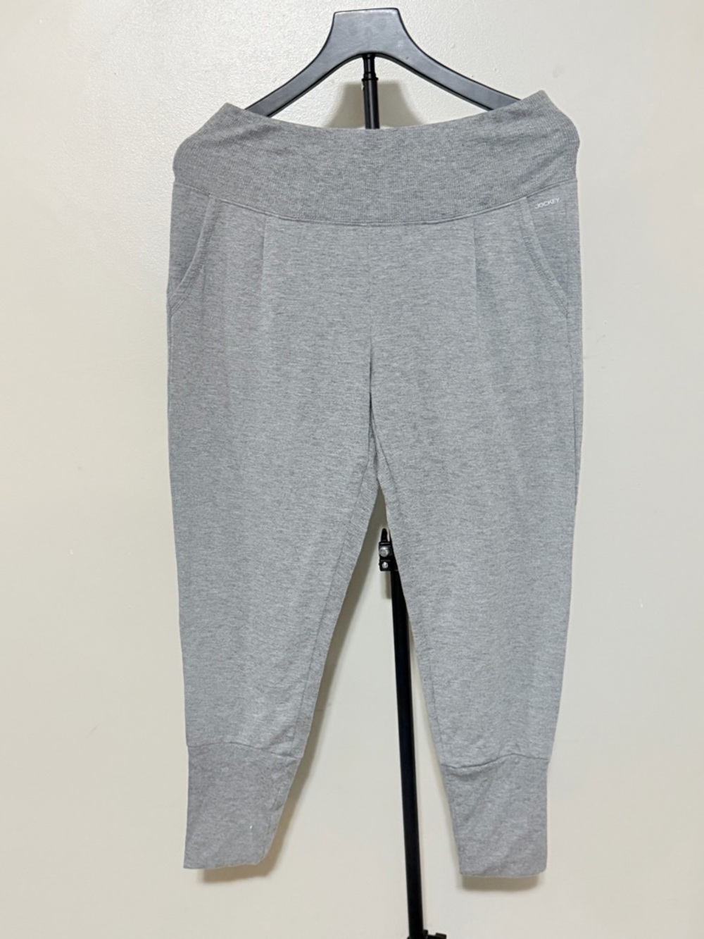 Jockey Light Gray women Fold-Over Waist Joggers